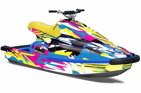 Yamaha Wave Blaster with the Flashback graphic kit