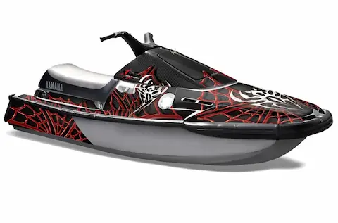 Yamaha Wave Runner III with the Widow Maker Red graphic kit